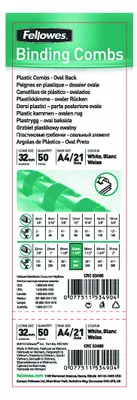 Zdjęcie produktu dla Fellowes 5349002, Biały, 280 ark., Plastik, 300 mm, 20 g, 50 szt.