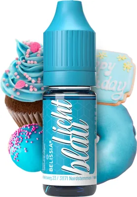 Produktbild von Belissia Lebensmittelfarbe Lichtblau - 10ml flüssig & hochkonzentriert - Lebensmittelechte Speisefarbe zum Backen, Kochen, Fondant & DIY - vegan