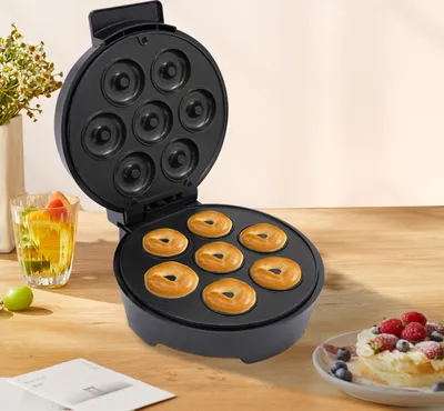 Produktbild von Doughnut Maker,1000W Doughnut Maker,Mini Doughnut Maker für 7 Mini Doughnuts