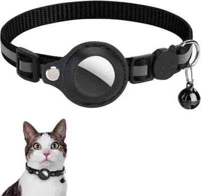Image de Collier réfléchissant pour chat, noir