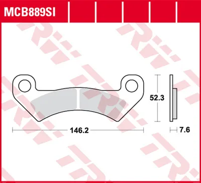 Produktbild von TRW Bremsbelagsatz MCB889SI Wildcat