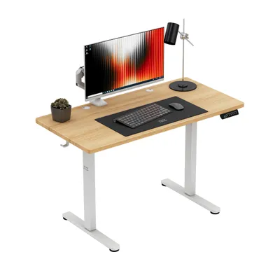 Produktbild von Mark Adler Leader 6.9 Craft Elektrischer Schreibtisch – Höhenverstellbar 72–118 cm, ErgoHub Flex, 120×60 cm Holzoptik, leiser Motor, Kabelmanagement,