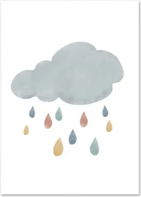 Produktbild von TPFLiving Kunstdruck LW-1015 (OHNE RAHMEN) Poster - Leinwand - Wandbild - Hochauflösender Giclée-Druck, langlebig und hochwertig - Sonne, Wolke, Regenbogen für Kinderzimmer -  - Größe: 30x42cm