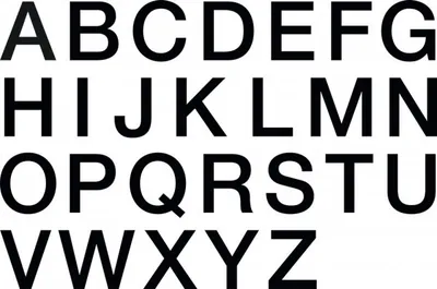 Produktbild von Aufkleber I Stanzbuchstabe A-Z, schwarz, Folie, selbstklebend, Schrifthöhe 10...