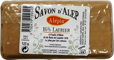 Produktbild von Aleppo Haarseife 16% Lorbeeröl Alepia 125g