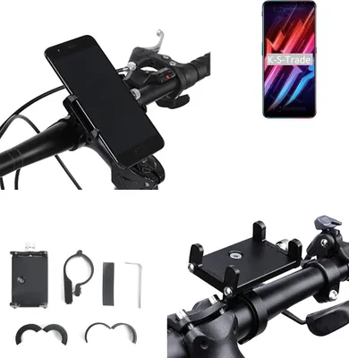 Produktbild von K-S-Trade Handyhalterung für das Fahrrad kompatibel mit nubia Red Magic 6 Halter Lenkstange Fahrradhalterung Motorrad Bike Mount Befestigung