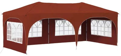 Produktbild von Pop-up Partyzelt 575 x 288 x 245 cm Terrakotta Oxford-Stoff