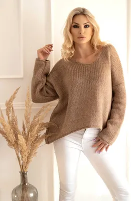 Produktbild von PeeKaBoo Klassischer Pullover für Frauen Haggim cappuccino Universal