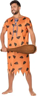 Produktbild von Atosa Höhlenmenschenkostüm Orange XS-S Orange XS-S