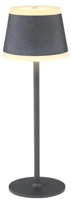 Produktbild von LED Tischleuchte, Touch, Dimmbar, Grau, USB, H 38,5cm
