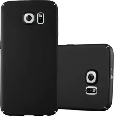 Produktbild von Cadorabo Hülle für Samsung Galaxy S6 Schutzhülle in Schwarz Hard Case Handy Hülle Etui