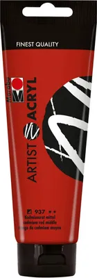 Produktbild von Marabu Künstler-Acrylfarbe Artist Acryl 120 ml kadmiumrot