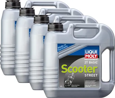 Image de 4x Liqui Moly 1237 Moto 2T Basic Scooter Street 4L
