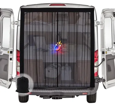 Zdjęcie produktu dla Moskitiery z zapięciem magnetycznym | Siatka na drzwi tylne do samochodów Mercedes Vito i Volkswagen Transporter