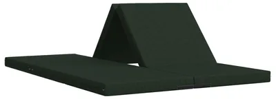 Produktbild von vidaXL Klappsofa Bett 140 x 67 x 15 cm Dunkelgrün
