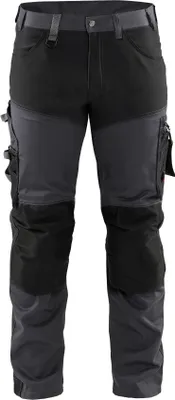 Produktbild von Blakläder Handwerker Arbeitshose mit Stretch 1799, Farbe:Mittelgrau/Schwarz, Größe:D84