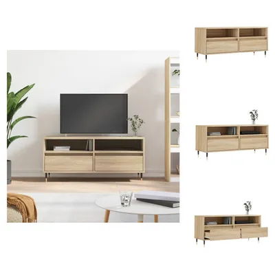 Obrázok produktu pre vidaXL TV skrinka Sonoma dub 100x34,5x44,5 cm materiál na báze dreva - TV nábytok