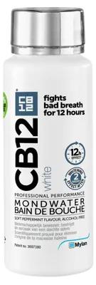 Produktbild von Mundwasser, Omega Pharma, CB12, Whitening, hilft, die Zähne aufzuhellen und sorgt für frischen Atem, alkoholfrei, 250ml