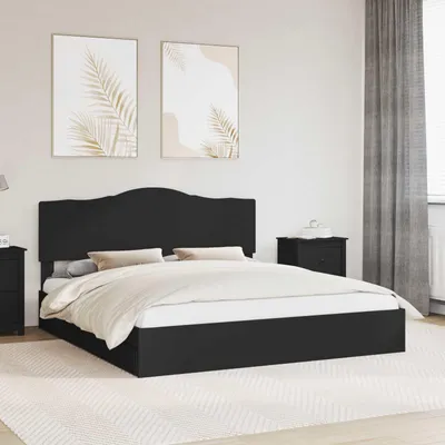 Obrázok produktu pre Maison Exclusive - Úložný priestor pod posteľou Čierna 200 x 200 cm Drevený materiál