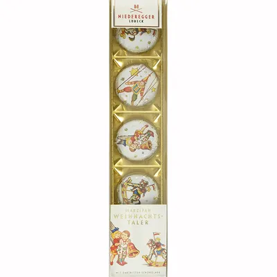 Produktbild von Niederegger Marzipan Weihnachtstaler Zartbitterschokolade 50g