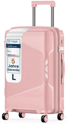 Immagine prodotto di Valigia rigida 4FLY L 65 cm (61 L) - con lucchetto TSA, doppie rotelle, manico telescopico in alluminio e doppia cerniera
