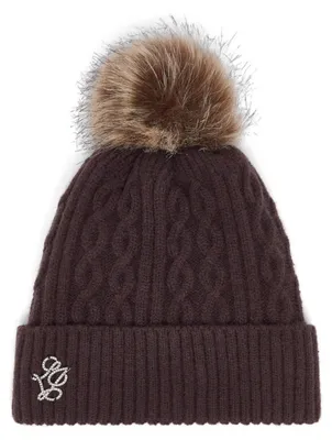 Productafbeelding van 2F6008 Ma33S Beanie Trecce Ponpon