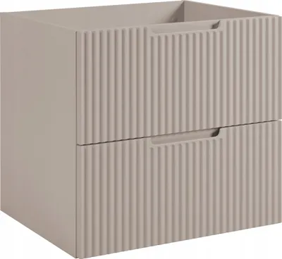 Produktbild von RODAN | Hänge Badschrank - 60 cm - Beige - Elegante MDF Fronten - Hängeschrank mit Schubladen - Badmöbel - Badmobel Holz