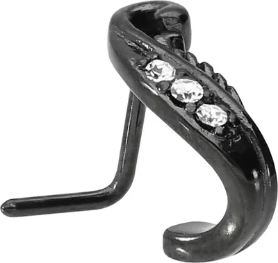 Produktbild von Nasenpiercing, Nasenstecker Chirurgenstahl Nasenstecker KRISTALLBLATT