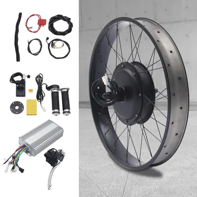 Produktbild von E-Bike Umbausatz - Hinterrad mit Nabenmotor 66 cm - Spannung 48 V - Motor 1500 W - Controller 35 A - LCD Display