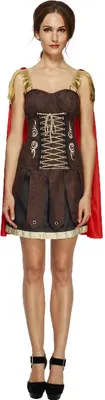 Produktbild von Kostüm Lady Gladiator Kleid + Cape Gr.M