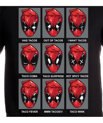 Produktbild von Deadpool T-Shirt Herren Tacos Heads schwarz S