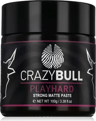 Image de CrazyBull Play Hard Strong Matte Paste 100 g