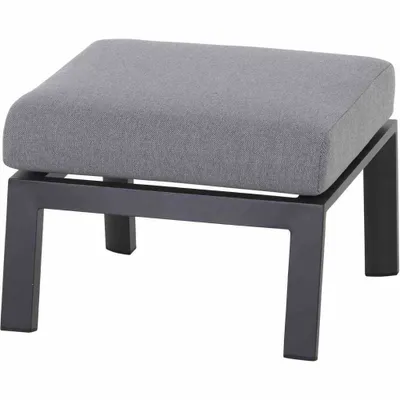 Produktbild von Siena Garden Loungehocker Valencia Aluminium salt&pepper J53780