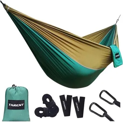 Productafbeelding van Tarent Hangmat Outdoor Camping Ultralicht 300 kg Draagkracht Met Ademende Sneldrogende Nylon Parachutestof