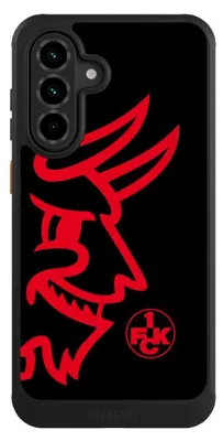 Produktbild von NIVOCASE Hülle für Samsung Galaxy A36 5G  Handyhülle NIVOcore Case Schwarz 1. FC Kaiserslautern Logo Offizielles Lizenzprodukt