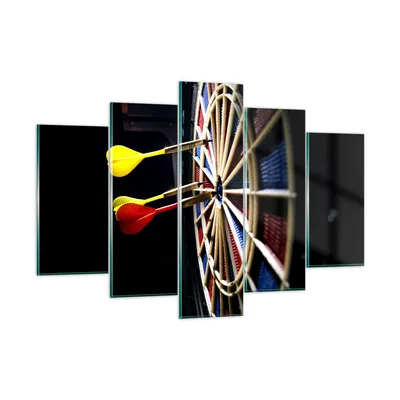 Produktbild von Bilder auf glas - Pfeil Darts Spaß Schild - 150x100cm - Glasbilder - Wandbilder - Kunstdruck - zum Aufhängen bereit - Wanddekoration aus Glas - Glas Bilder - Wandbild auf Glas - GEA150x100-2199