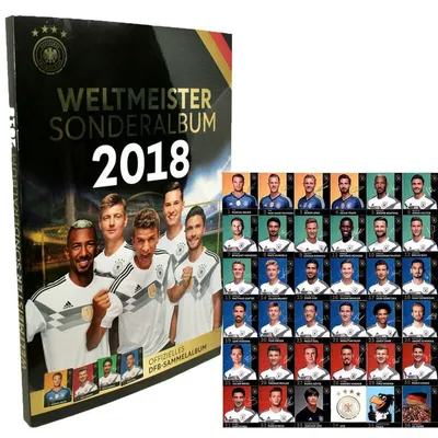 Produktbild von WM 2018 REWE Sammelkarten - 1x Komplettsatz + 1x Album