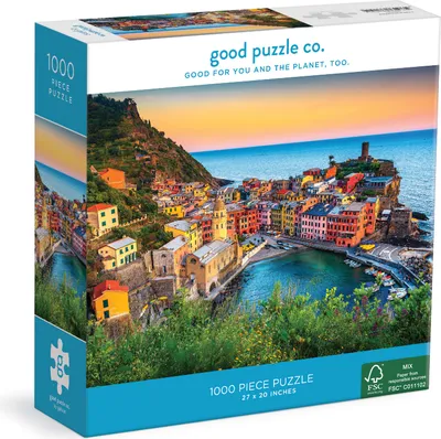 Produktbild von Good Puzzle Co. Puzzle Sonnenuntergang in Cinque Terre (1000 Teile) 9780735371514