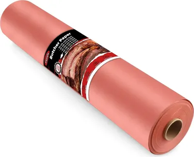 Produktbild von Metzgerpapier Pink, BBQ Kraftpapier 40cm x 30m das Original Metzger-Papier für Grill, Smoker, Fischfleisch, Grill,perfektes Kochen von saftigem