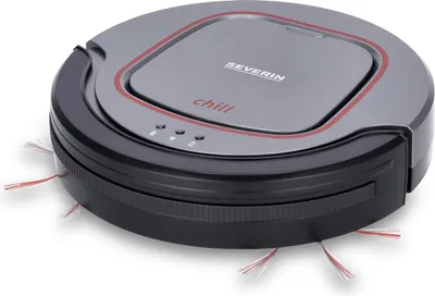 Produktbild von Saugroboter SEVERIN RB 7025 »chill®« Reinigungsbürste Ersatzfilter Rundbürsten RB 7025 aus Kunststoff, grauschwarzweinrot Elektrischer Staubsauger Robot Staubsauger Roboter Staubsauger Saug Roboter Staubsauger Roboter