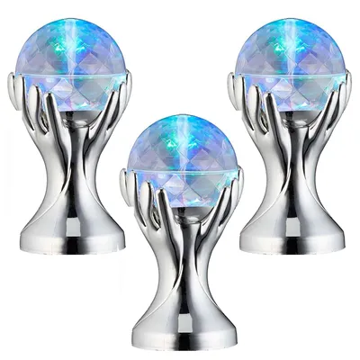 Produktbild von 3x LED Partyleuchte Hand Discokugel 360° Lichteffekt Rotation Partylicht Disco Party Projektor Discolicht Kugel