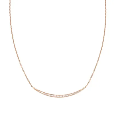Produktbild von Esprit Damen Kette Edelstahl JW52886 Rosé Zirkonia ESNL03626C420