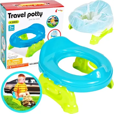 Produktbild von MalPlay Kinder Toilettensitz Tragbar Reise WC Sitz Kleinkind Töpfchentrainer 4 Beutel im Set Faltbarer Toilettentrainer für Kleinkinder