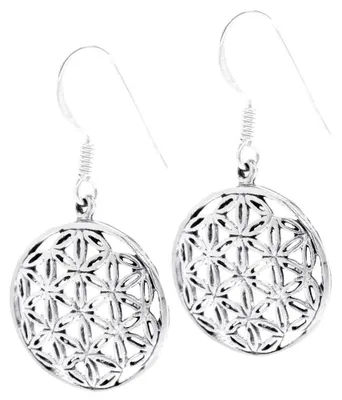 Produktbild von Silberohrhänger Die Blume des Lebens Schmuck Silber Blume des Lebens 3