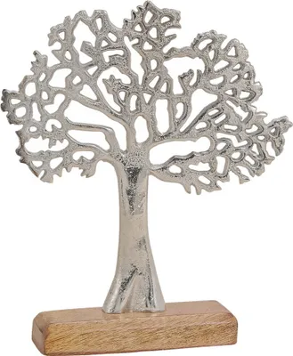 Produktbild von Bäume Dekofiguren Metall Holz 2 Größen