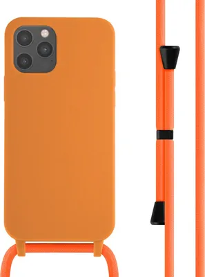 Zdjęcie produktu dla imoshion Silikonowe etui ze sznurkiem do Apple iPhone 12 (Pro) - Pomarańczowy