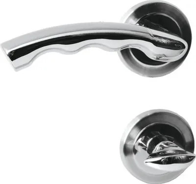 Produktbild von Rosettengarnitur WC Gloria chrom edelstahl