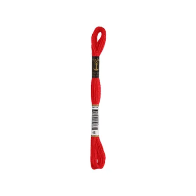 Image de Fil à broder Anchor 4635000-00046 rouge Fil à broder, 100 % coton