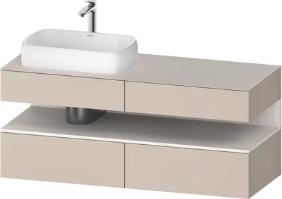 Produktbild von DURAVIT QA4765084910010 QTG KWTU WH Ek. 1400x550x600 Tp. Mt.