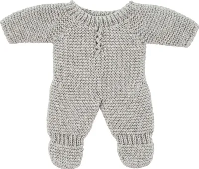 Immagine prodotto di Pigiama per bambole Miniland grigio 21cm - Pigiama abbigliamento per bambole